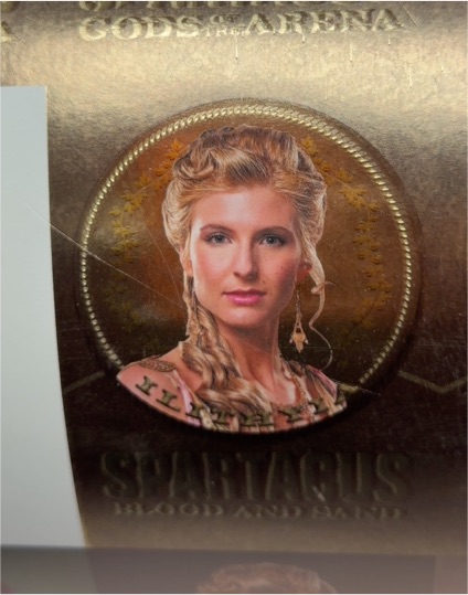 2012 Rittenhouse Spartacus Premium Pack Die-Cut Gold Plaque GG7 Ilithyia — front