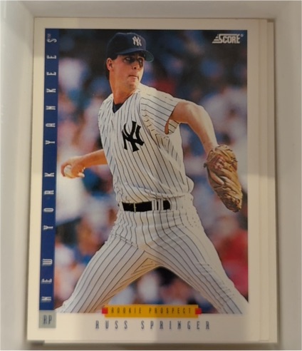 1993 Score #238 Russ Springer — front