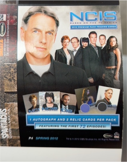 2012 Rittenhouse NCIS Premium Pack #P4 — front