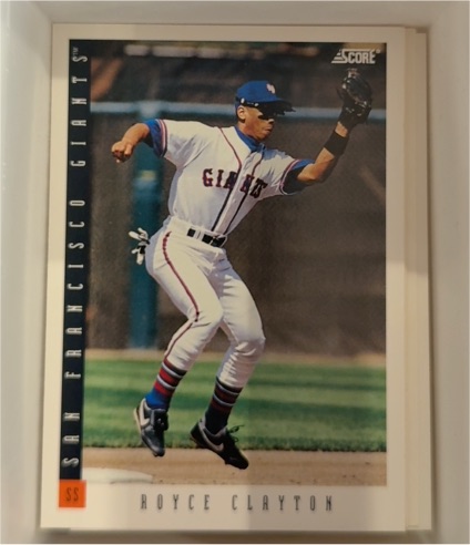 1993 Score #157 Royce Clayton — front