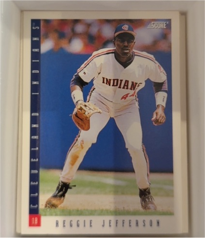 1993 Score #433 Reggie Jefferson Cleveland Indians — front