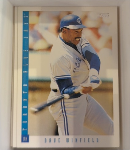 1993 Score #620 Dave Winfield — front