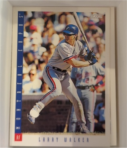1993 Score #5 Larry Walker — front