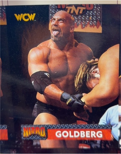 1999 Topps WCW/nWo Nitro #4 Goldberg — front