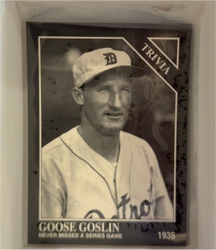 1993 The Sporting News Conlon Collection #907 Goose Goslin — front