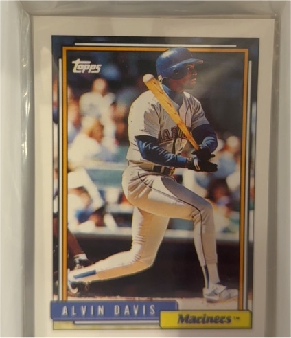 1992 Topps #130 Alvin Davis — front