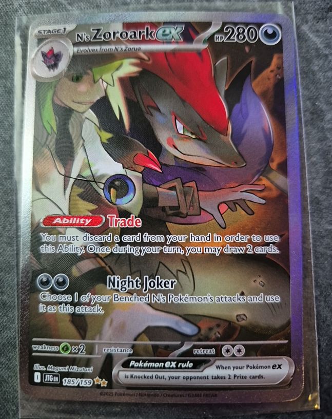 2023 Pokémon Sv09: Journey Together #185 N's Zoroark ex — front