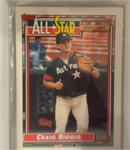 1992 Topps #393 Craig Biggio — front