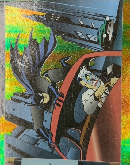 1995 Skybox The Adventures of Batman & Robin RAS Foil Batman Two-Face #R8 — front