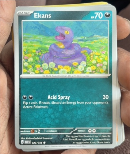 2023 Pokémon Scarlet & Violet 151 #023 Ekans — front