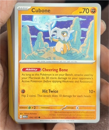 2023 Pokémon Scarlet & Violet 151 #104 Cubone — front