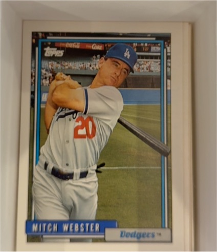1992 Topps #233 Mitch Webster — front