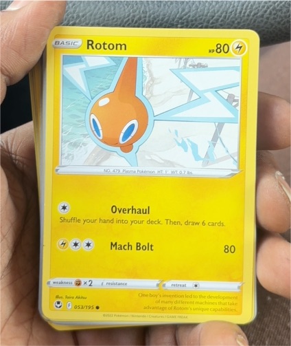 2022 Pokémon Sword & Shield Silver Tempest #53 Rotom — front