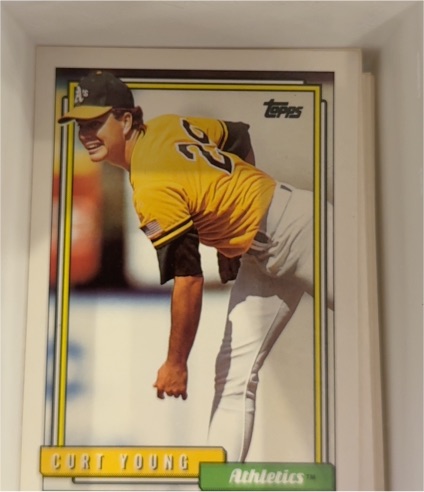 1992 Topps #704 Curt Young — front
