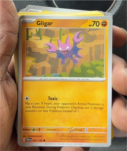 2023 Pokémon Scarlet & Violet Paradox Rift #091 Gligar — front