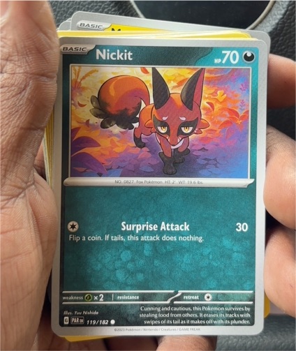 2023 Pokémon SV04: Paradox Rift #119 Nickit — front