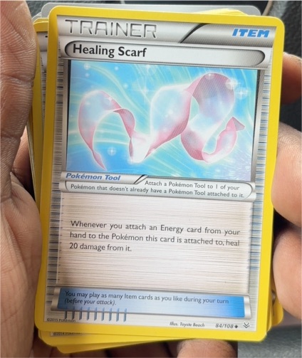 2015 Pokémon Roaring Skies #84 Healing Scarf — front