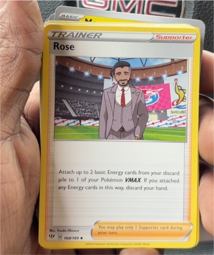 2020 Pokémon Darkness Ablaze #168 Rose — front