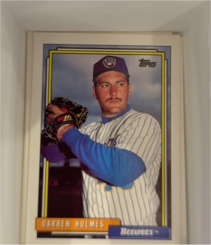 1992 Topps #454 Darren Holmes — front