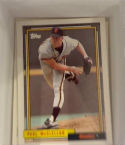 1992 Topps #424 Paul McClellan — front