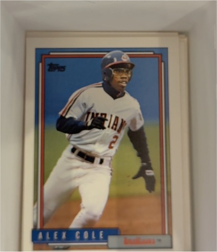 1992 Topps #170 Alex Cole Cleveland Indians — front