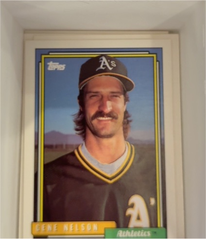 1992 Topps #62 Gene Nelson Oakland Athletics — front