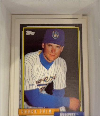 1992 Topps #169 Chuck Crim — front