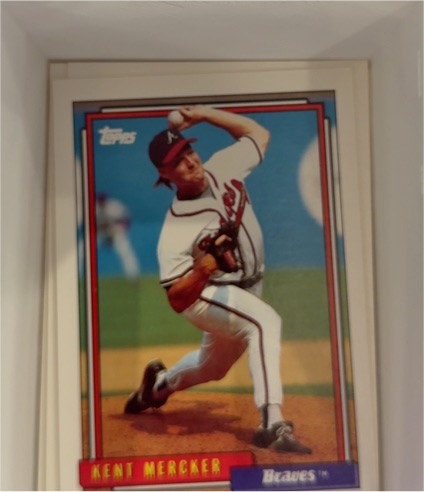 1992 Topps #596 Kent Mercker — front