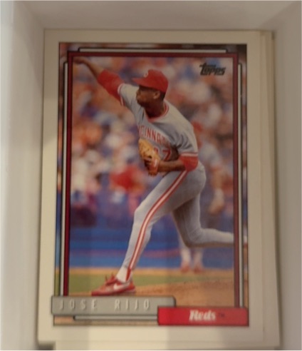 1992 Topps #220 Jose Rijo Cincinnati Reds — front