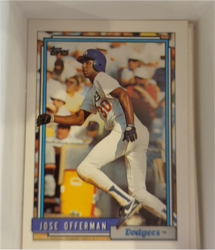 1992 Topps #493 Jose Offerman — front