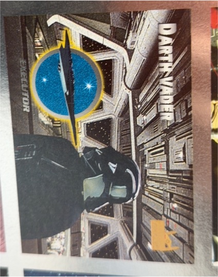 1997 Topps Star Wars Vehicles Darth Vader — front