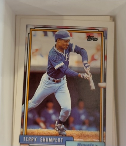 1992 Topps #483 Terry Shumpert Kansas City Royals — front