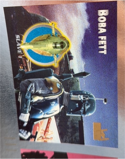 1997 Topps Star Wars: Vehicles Slave 1 Boba Fett #69 — front