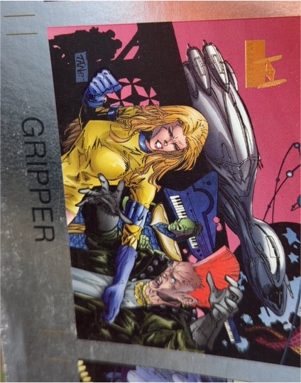 1994 Cards Illustrated Promo #5 Codename StrykeForce Gripper — front
