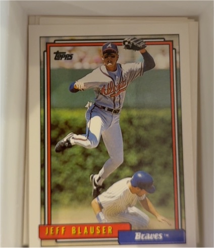 1992 Topps #199 Jeff Blauser — front