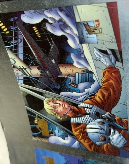 1993 Topps Star Wars Galaxy #3 Luke Skywalker Etched Foil — front