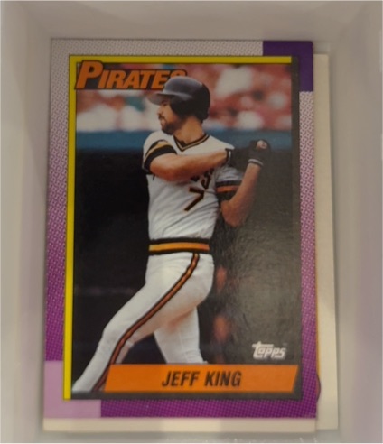 1990 Topps #454 Jeff King — front