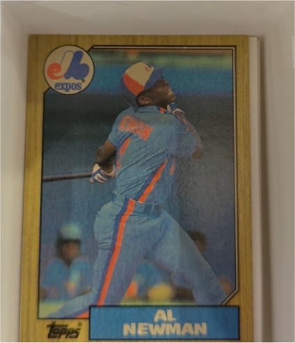 1987 Topps #323 Al Newman — front