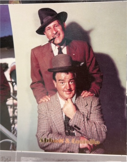 1996 DuoCards Abbott & Costello #57 A & C On Television — front