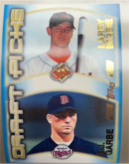 2000 Topps #209 Larry Bigbie / B.J. Garbe Draft Picks Rookie Card — front