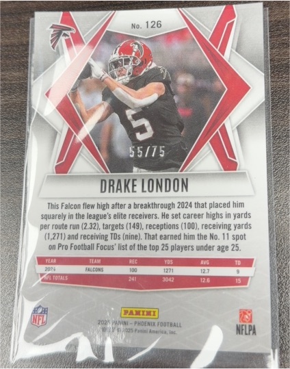 2025 Panini Phoenix #126 Drake London — front