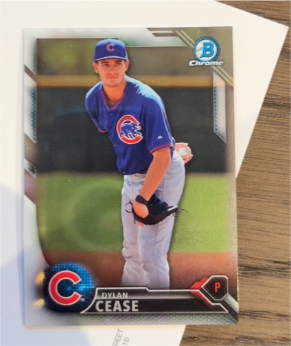 2016 Bowman Chrome #BCP171 Dylan Cease — front