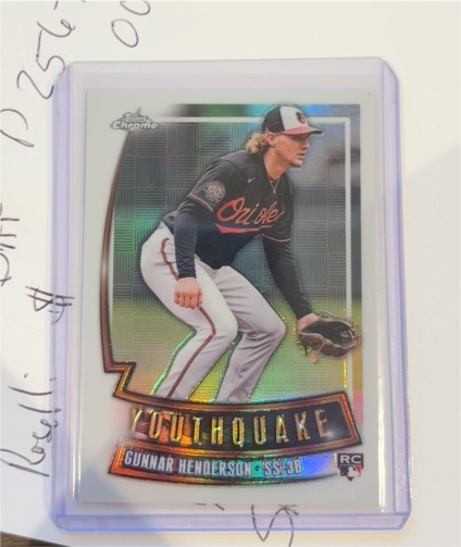 2024 Topps Chrome Update #YQ-91 Gunnar Henderson Youthquake — front