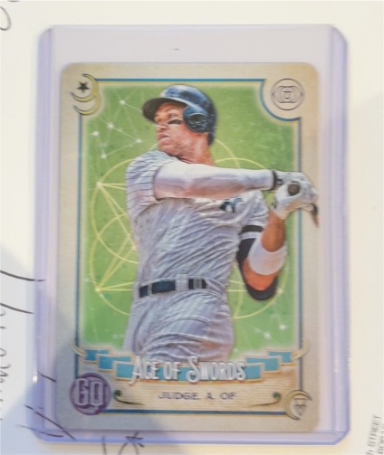 2020 Topps Gypsy Queen #TOD-19 Aaron Judge Ace of Swords — front
