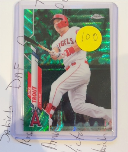 2020 Topps Chrome #1 Mike Trout — front