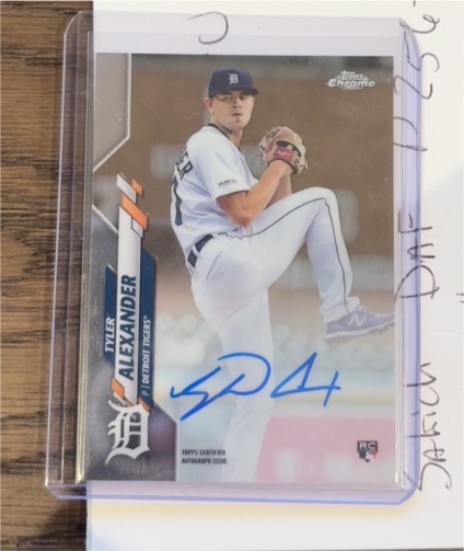 2020 Topps Chrome #RA-TA Tyler Alexander — front