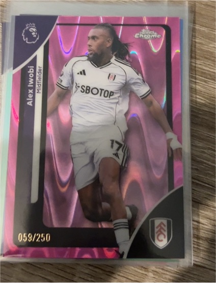 2026 Topps Chrome Premier League #94 Alex Iwobi — front
