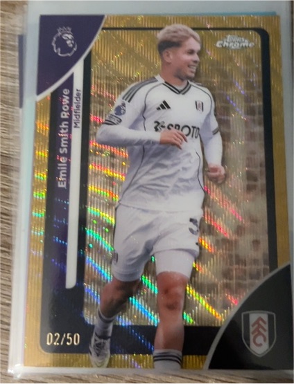 2026 Topps Chrome Premier League #92 Emile Smith Rowe — front