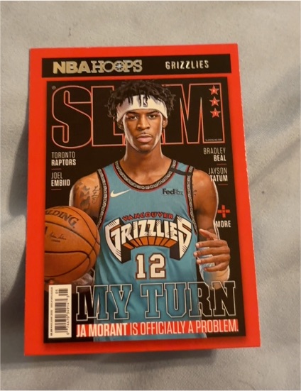 2020-21 Panini NBA Hoops #18 Ja Morant Slam Insert — front