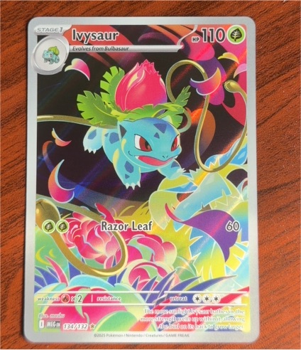 2025 Pokémon #134 Ivysaur Mega Evolution Illustration Rare — front